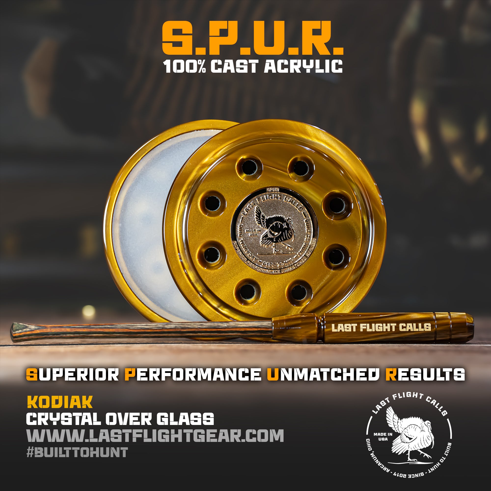 S.P.U.R. Acrylic Pot Call - Crystal