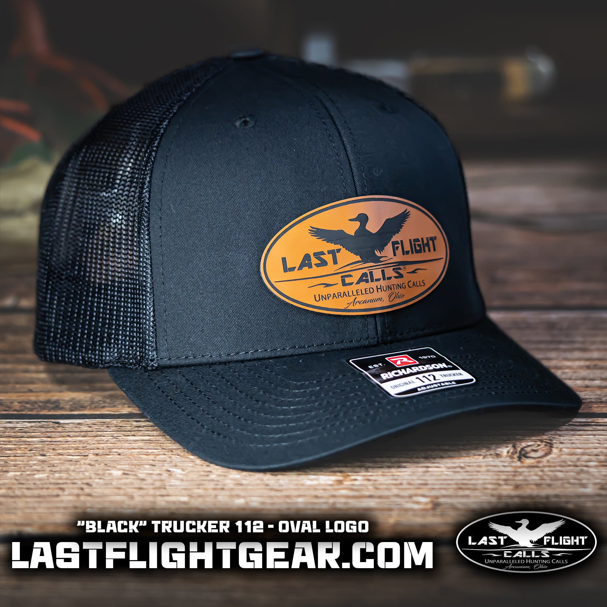 "BLACK" TRUCKER 112 | LFC OVAL LOGO