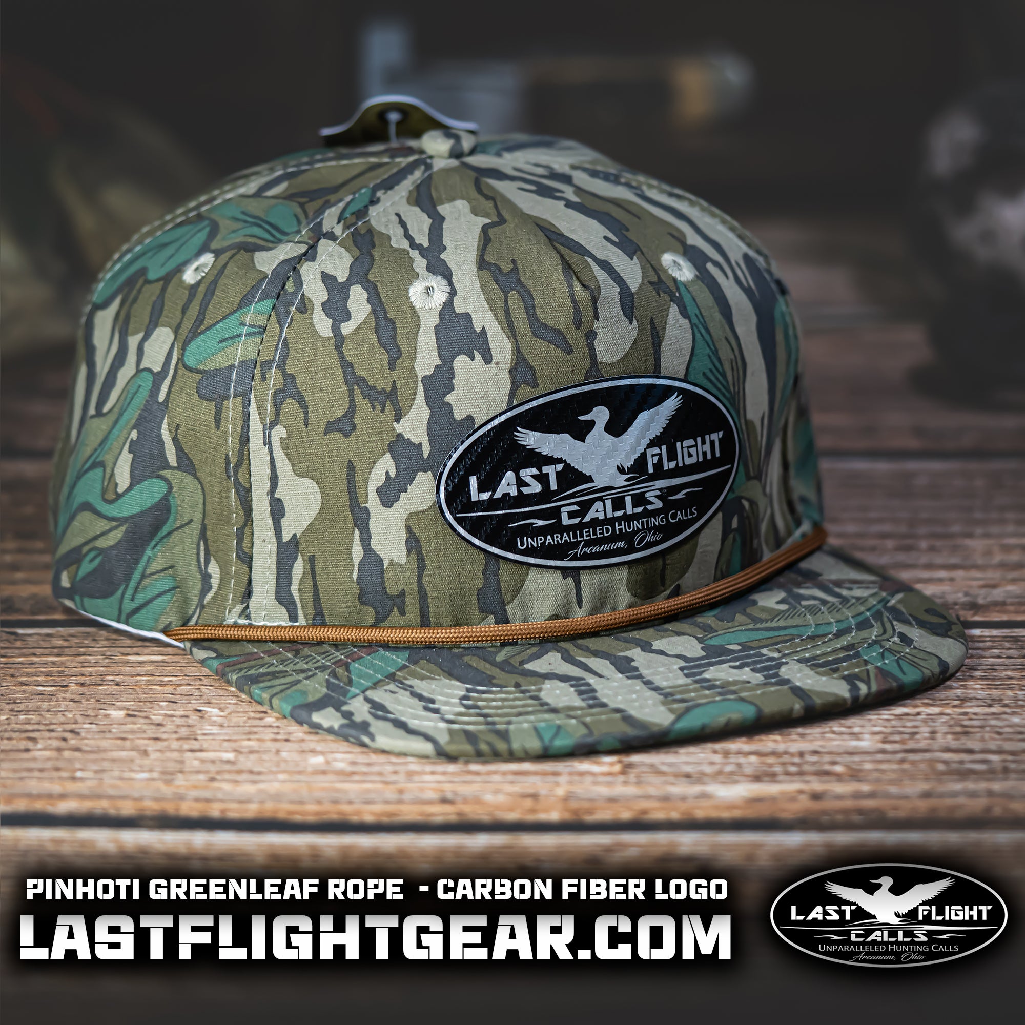 PINHOTI "GREENLEAF” ROPE | LFC CARBON OVAL LOGO