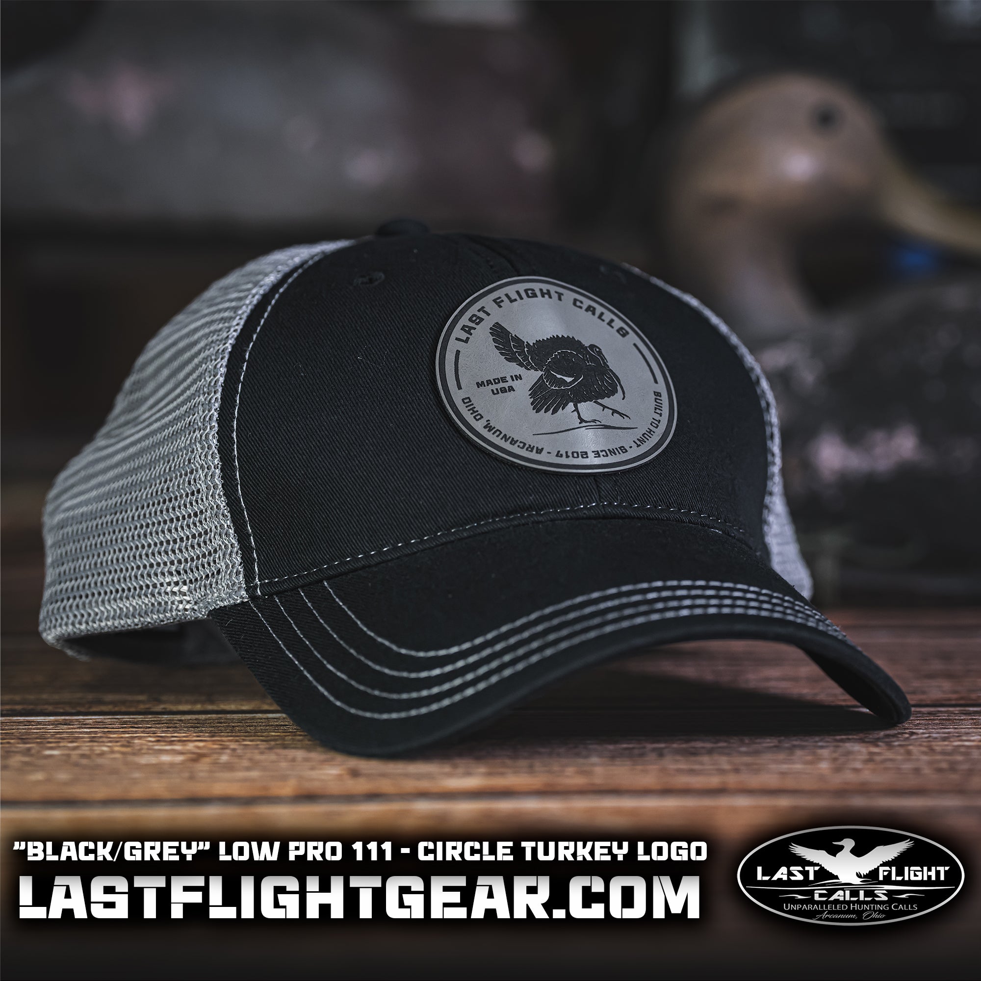 "BLACK/GREY” LOW PRO | CIRCLE TURKEY LOGO