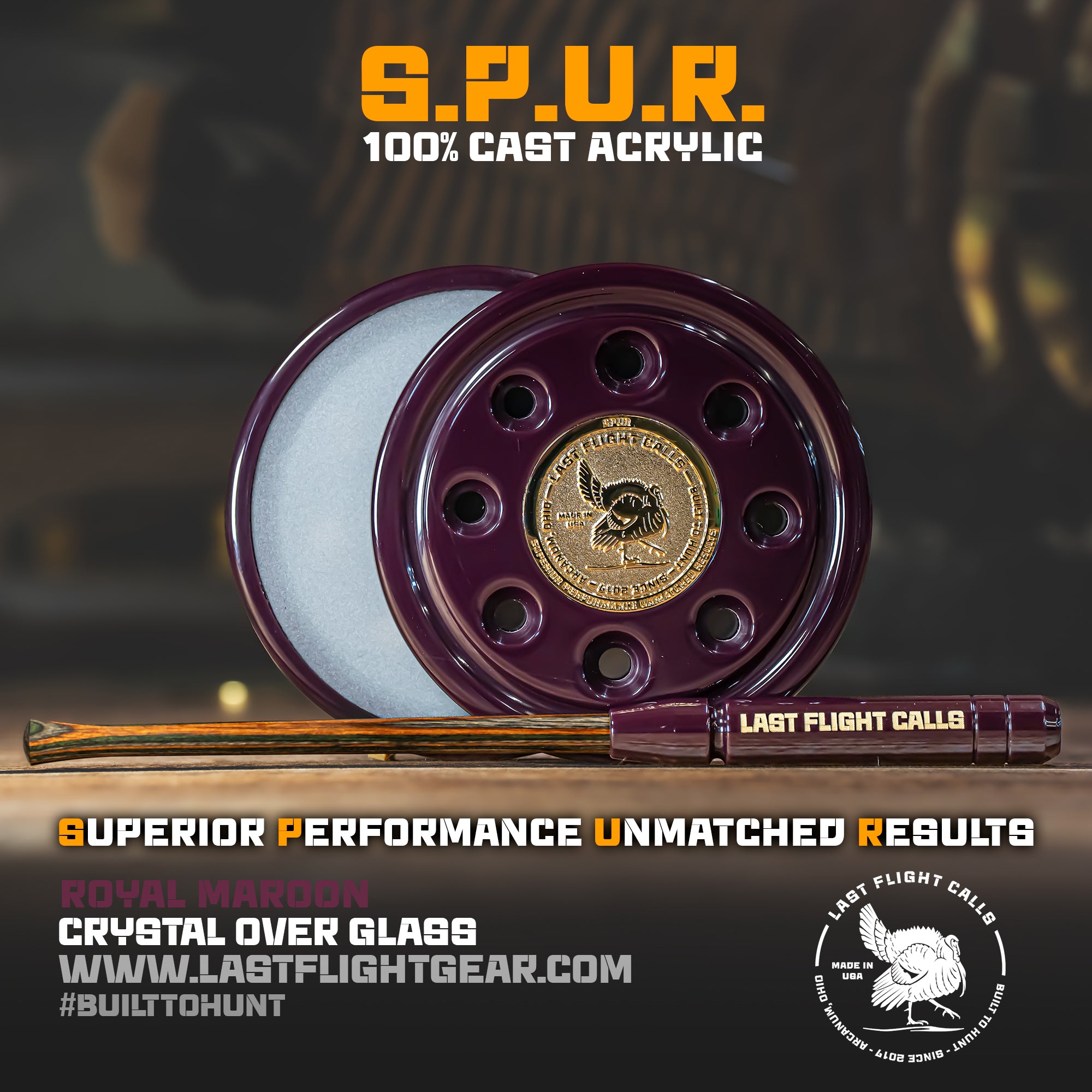 S.P.U.R. Acrylic Pot Call - Crystal