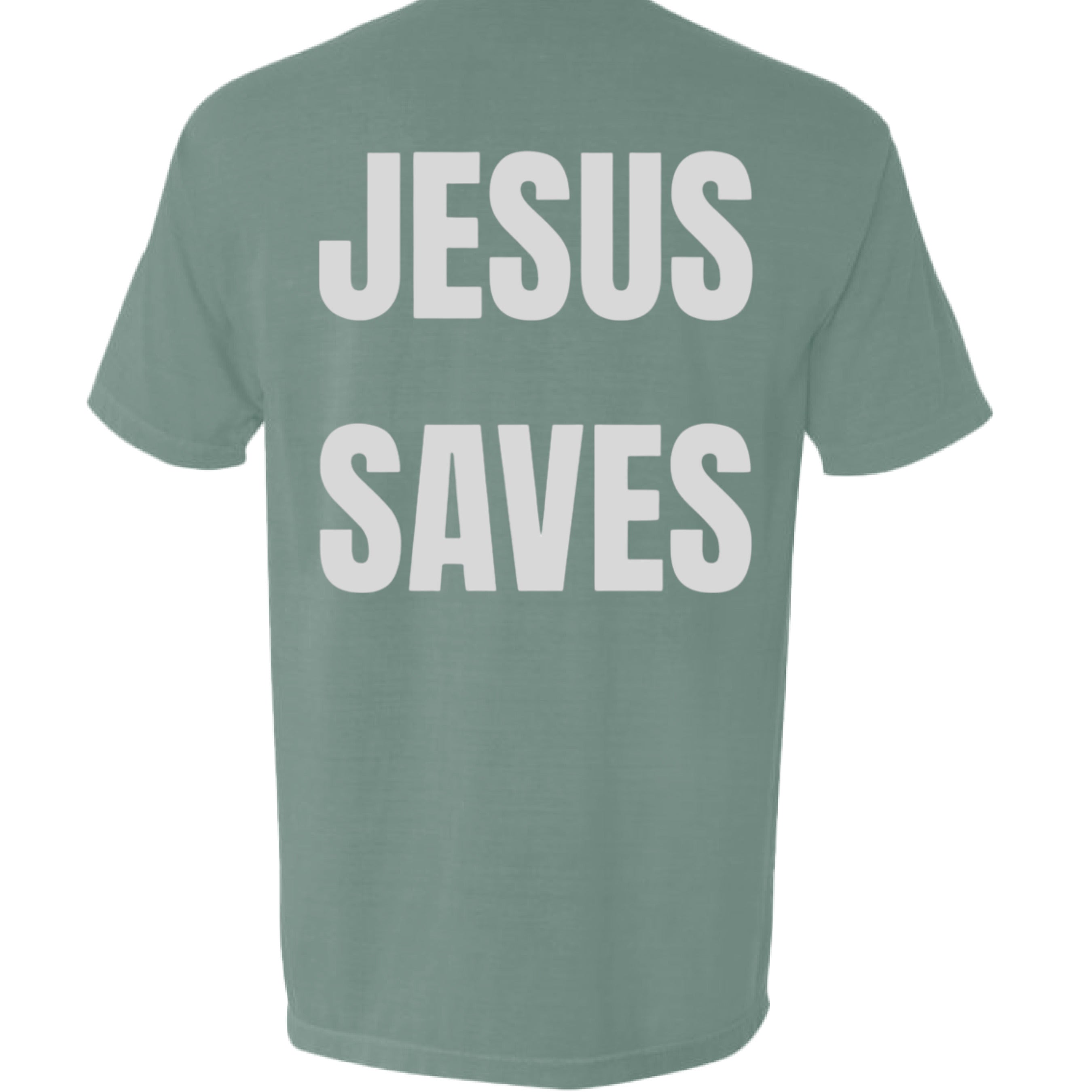 Jesus Saves Pocket Tee
