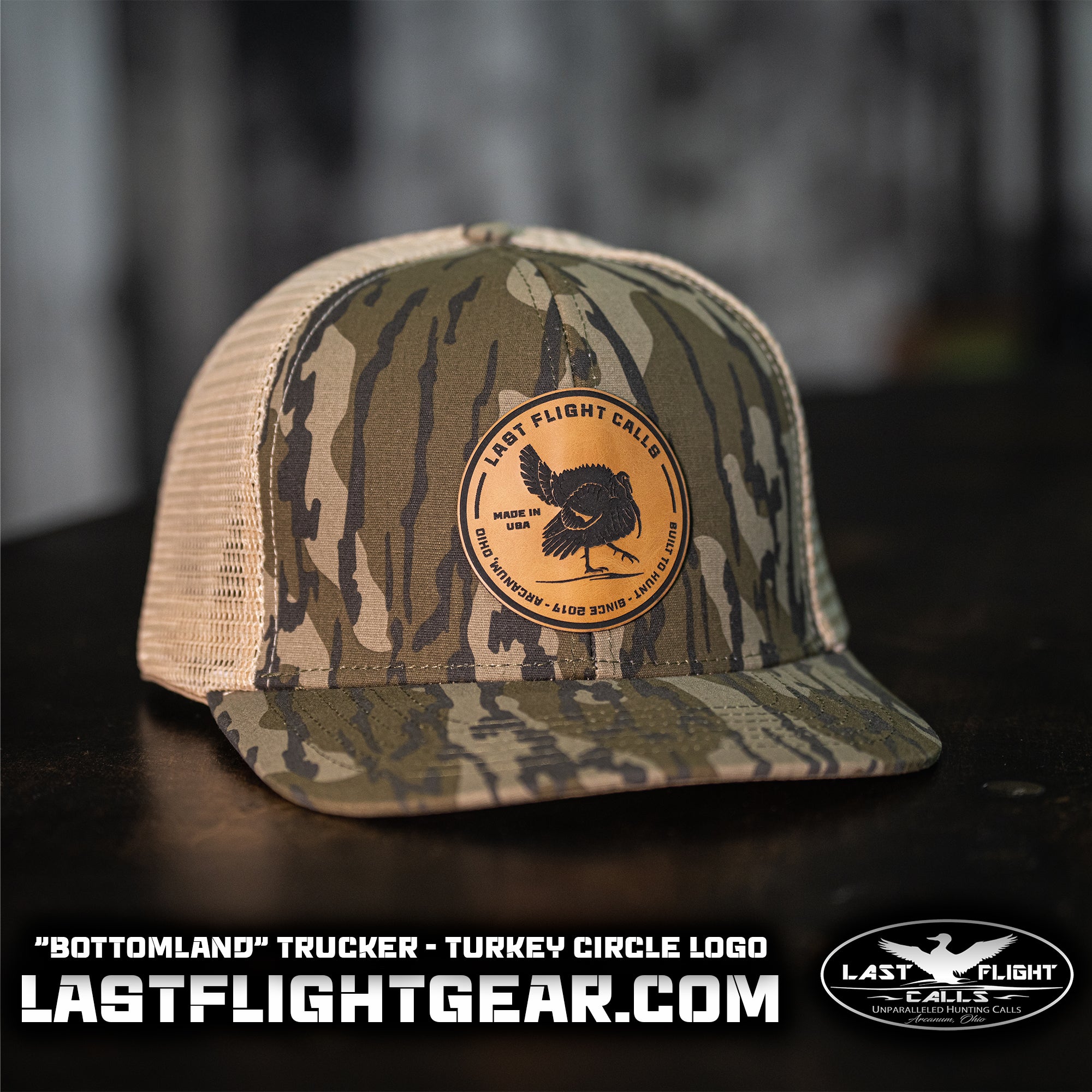 "BOTTOMLAND” TRUCKER | TURKEY CIRCLE LOGO