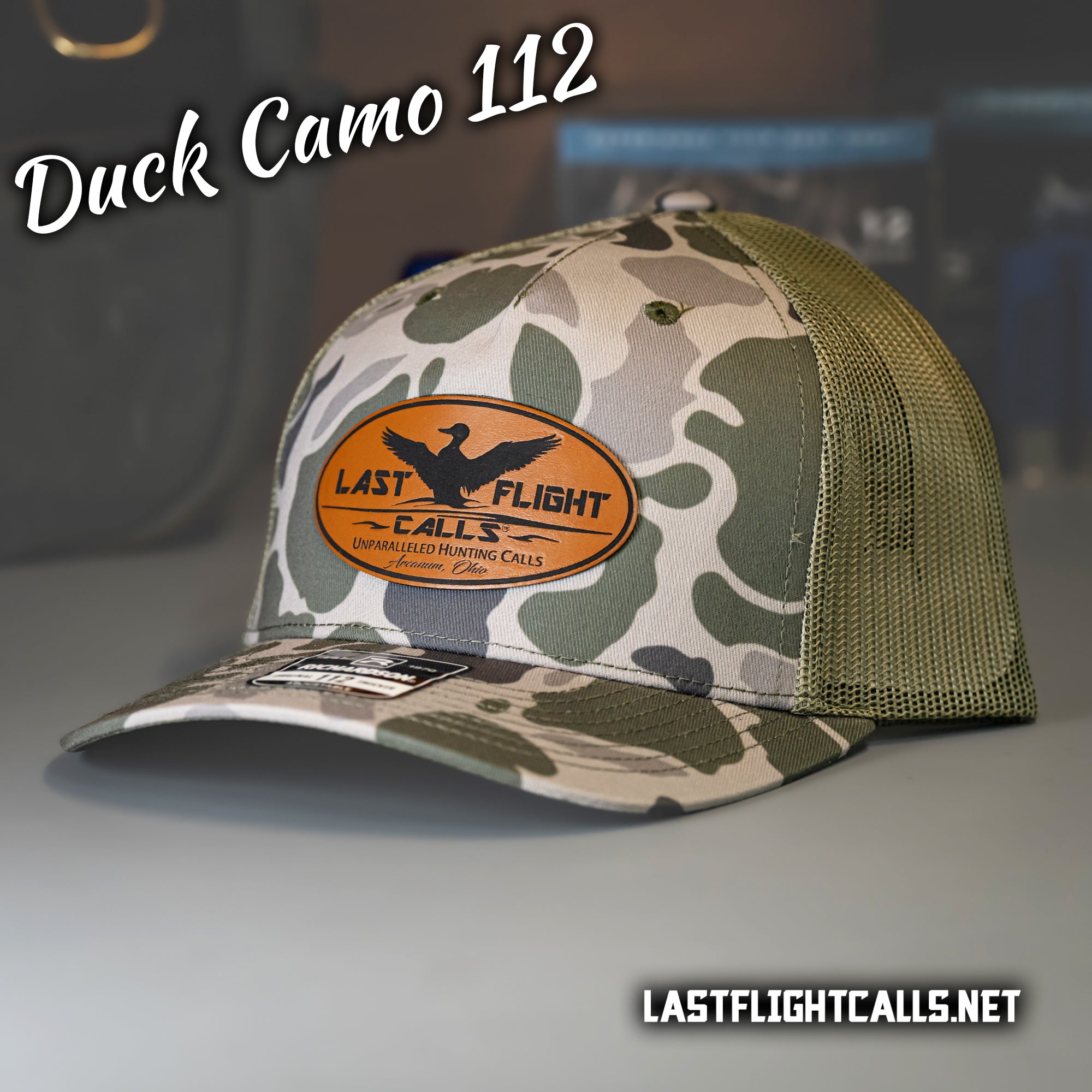 "DUCK CAMO” LOGO 112 TRUCKER HAT