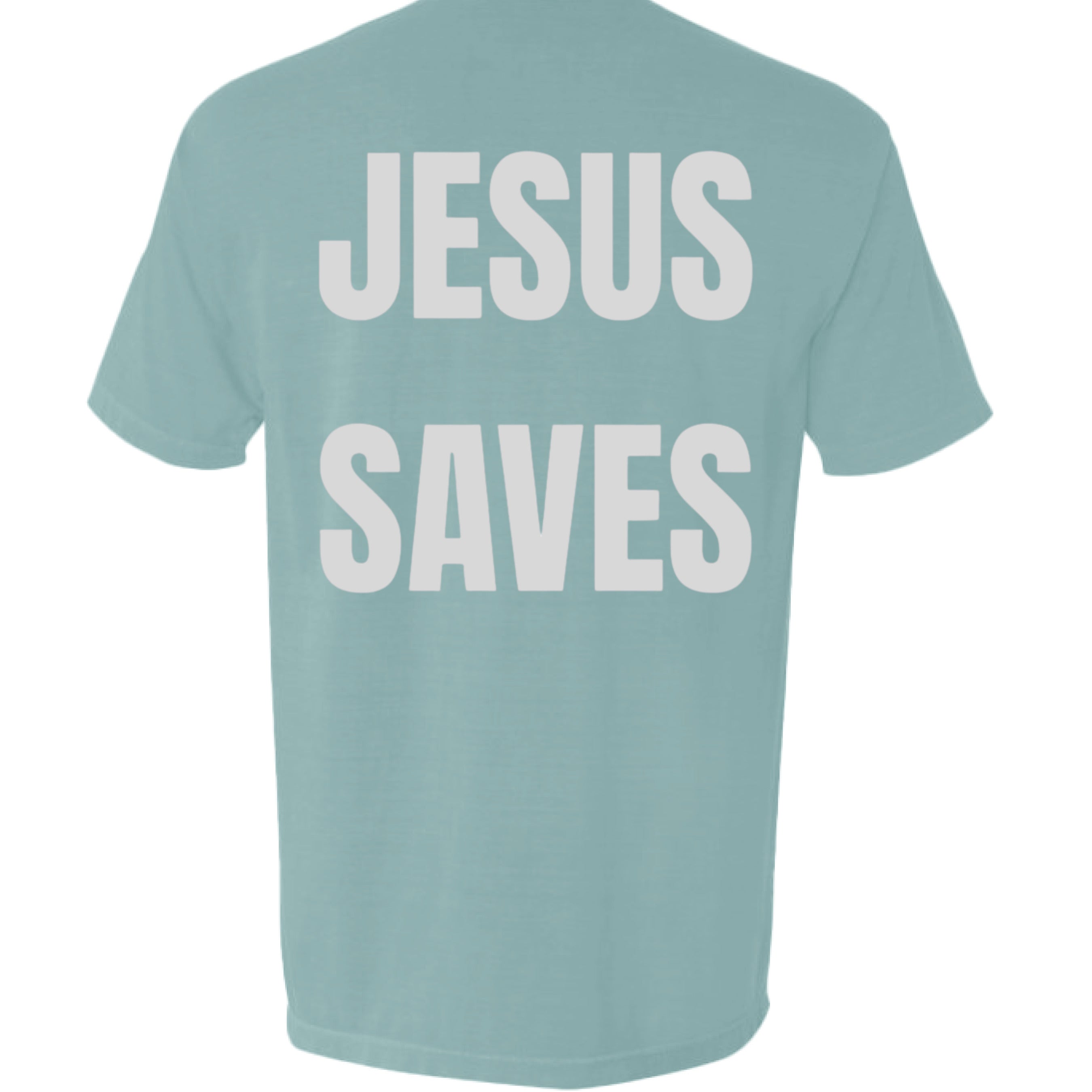Jesus Saves Pocket Tee