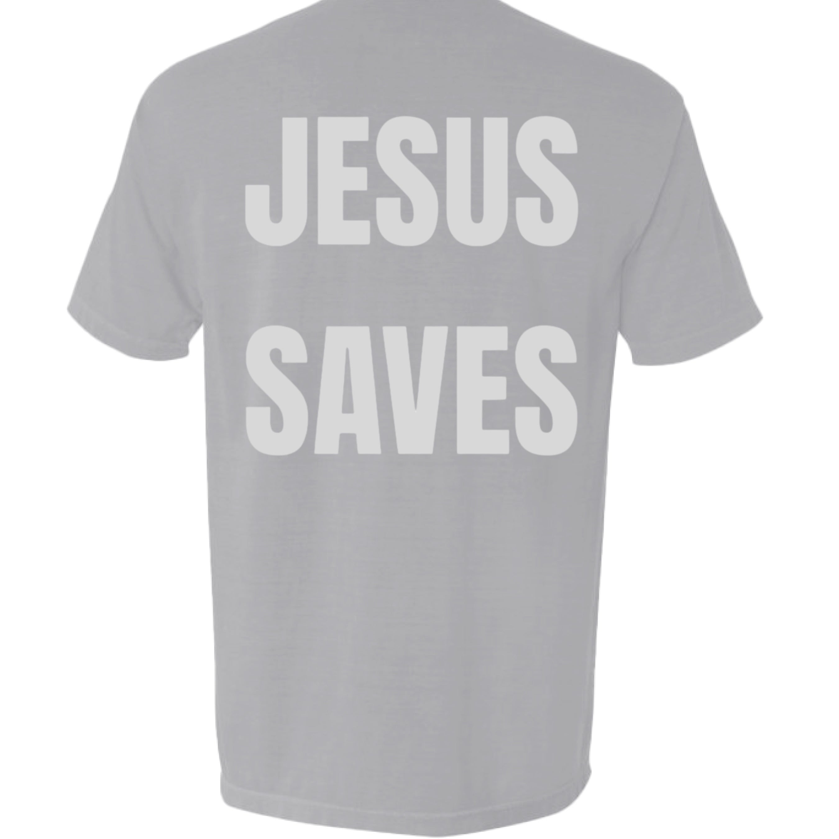 Jesus Saves Pocket Tee